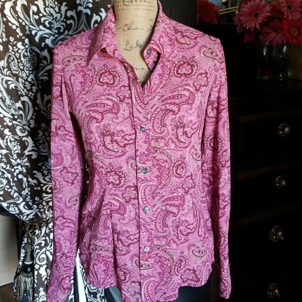 Pink Paisley blouse